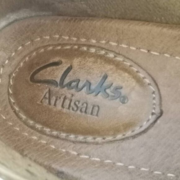 Clarks Artisan Loafers Women 6 M Brown Leather Slip On Shoes Kessa 63853 - Picture 3 of 4